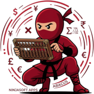 Ninja holding an abacus